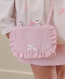 Lycee mine（リセマイン）の「【スクール対応】【撥水・防汚・耐久・UV】リボン付きフリル移動ポケット（ポーチ）」