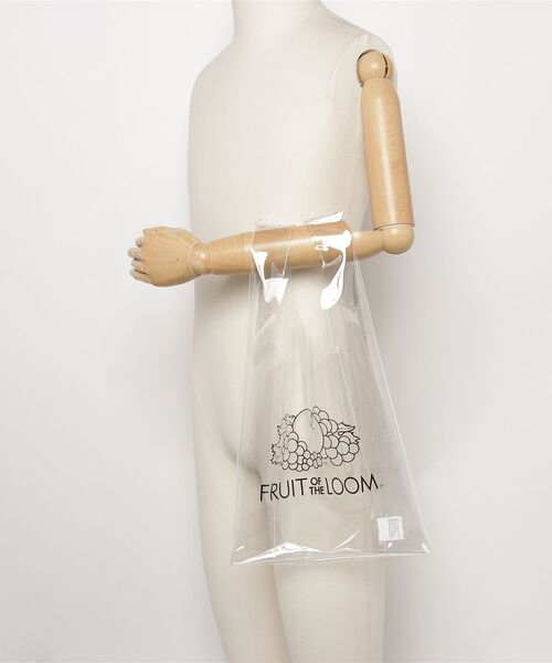 FRUIT OF THE LOOM(フルーツオブザルーム)の「【FRUIT OF THE LOOM/フルーツオブザルーム】CLEAR SHOPPING BAG / クリアショッピングバッグ(トートバッグ・レディース・サックスブルー/イエロー/ミント・FREE)」の4枚目の写真