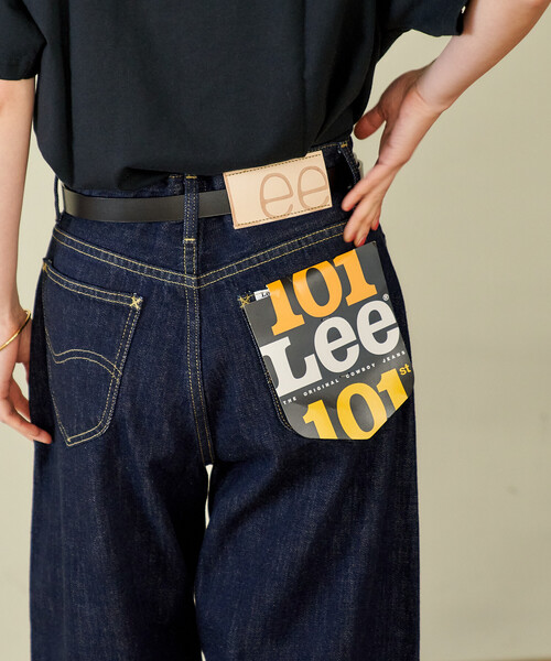 FREAK'S STORE（フリークスストア）の「Lee × FREAK'S STORE/リー 別注 RIDERS 101 CURVE LEG/別注 ライダーズ ワンオーワン カーブレッグ/カーブデニム（デニムパンツ・レディース・サックスブルー/ネイビー・SMALL/MEDIUM）」の10枚目の写真