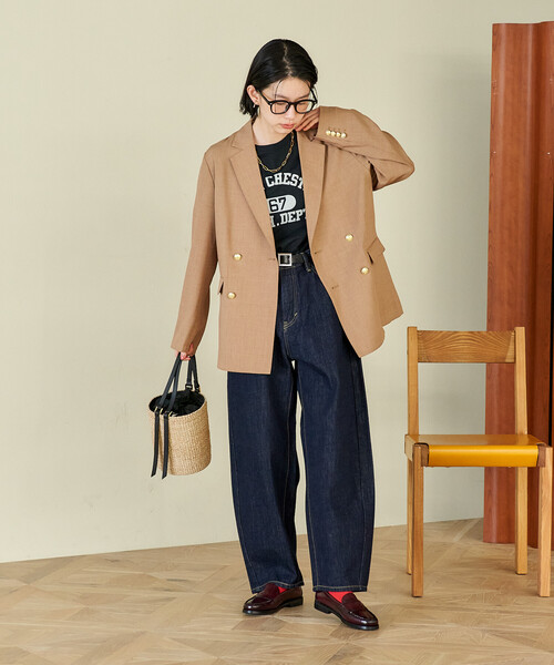 FREAK'S STORE（フリークスストア）の「Lee × FREAK'S STORE/リー 別注 RIDERS 101 CURVE LEG/別注 ライダーズ ワンオーワン カーブレッグ/カーブデニム（デニムパンツ・レディース・サックスブルー/ネイビー・SMALL/MEDIUM）」の20枚目の写真