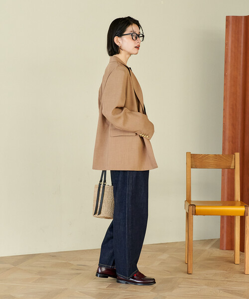 FREAK'S STORE（フリークスストア）の「Lee × FREAK'S STORE/リー 別注 RIDERS 101 CURVE LEG/別注 ライダーズ ワンオーワン カーブレッグ/カーブデニム（デニムパンツ・レディース・サックスブルー/ネイビー・SMALL/MEDIUM）」の22枚目の写真