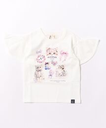 ＊綿100％＊ラベンダーねこプリントTシャツ