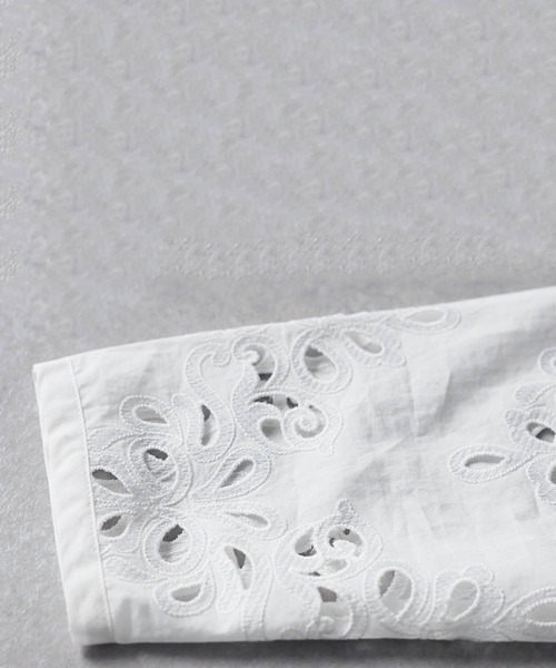 antiqua(アンティカ)の「刺繍 レース カーディガン(カーディガン/ボレロ・レディース・ホワイト/ブラック・ONESIZE)」の15枚目の写真