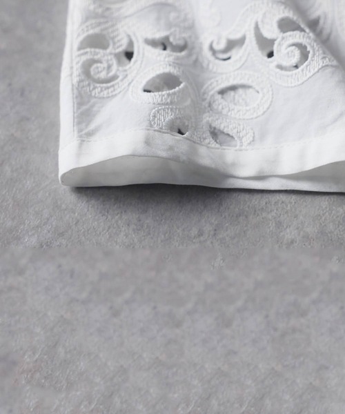 antiqua(アンティカ)の「刺繍 レース カーディガン(カーディガン/ボレロ・レディース・ホワイト/ブラック・ONESIZE)」の16枚目の写真