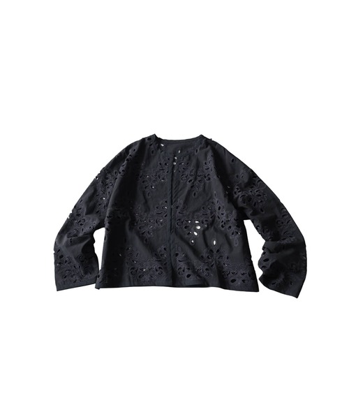 antiqua(アンティカ)の「刺繍 レース カーディガン(カーディガン/ボレロ・レディース・ホワイト/ブラック・ONESIZE)」の13枚目の写真