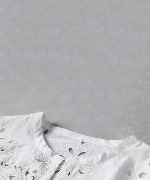 antiqua(アンティカ)の「刺繍 レース カーディガン(カーディガン/ボレロ・レディース・ホワイト/ブラック・ONESIZE)」の14枚目の写真
