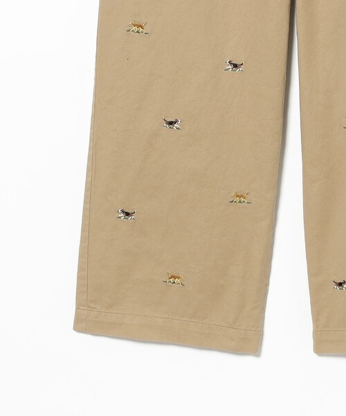 BEAMS BOY（ビームスボーイ）の「ボーイ ドッグ エンブロイダリー チノ（チノパンツ・レディース・ベージュ/ネイビー・0/2/1）」の9枚目の写真