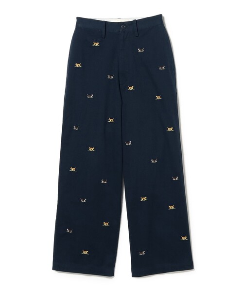 BEAMS BOY(ビームスボーイ)の「ボーイ ドッグ エンブロイダリー チノ(チノパンツ・レディース・ベージュ/ネイビー・0/2/1)」の7枚目の写真