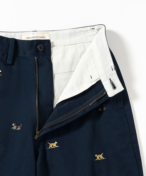 BEAMS BOY(ビームスボーイ)の「ボーイ ドッグ エンブロイダリー チノ(チノパンツ・レディース・ベージュ/ネイビー・0/2/1)」の6枚目の写真