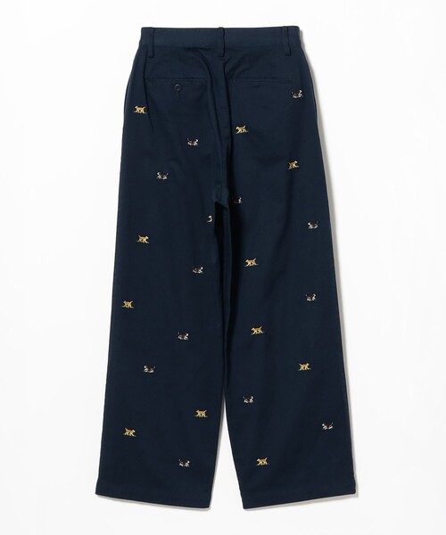 BEAMS BOY(ビームスボーイ)の「ボーイ ドッグ エンブロイダリー チノ(チノパンツ・レディース・ベージュ/ネイビー・0/2/1)」の5枚目の写真