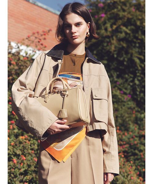 Mila Owen（ミラオーウェン）の「UVケアテレコボレロカーディガン（カーディガン/ボレロ・レディース・オリーブ/ブラック/その他・0/1）」の5枚目の写真