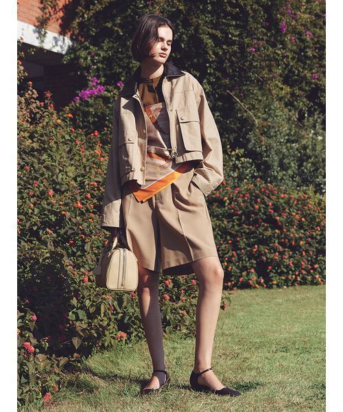 Mila Owen（ミラオーウェン）の「UVケアテレコボレロカーディガン（カーディガン/ボレロ・レディース・オリーブ/ブラック/その他・0/1）」の6枚目の写真