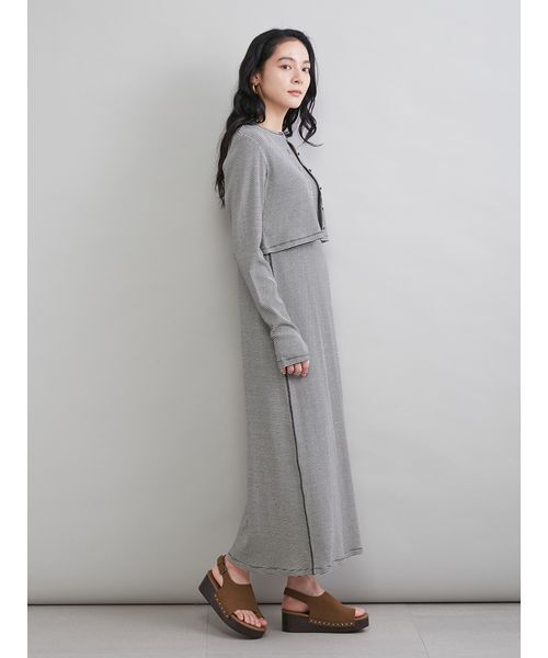 Mila Owen（ミラオーウェン）の「UVケアテレコボレロカーディガン（カーディガン/ボレロ・レディース・オリーブ/ブラック/その他・0/1）」の15枚目の写真