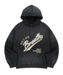 BREATH WASHED HOODIE - BLACK