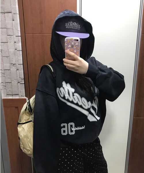 BROWNBREATH(ブラウンブレス)の「BREATH WASHED HOODIE - BLACK(パーカー・レディース・その他・LARGE/MEDIUM/SMALL/X-LARGE)」の3枚目の写真