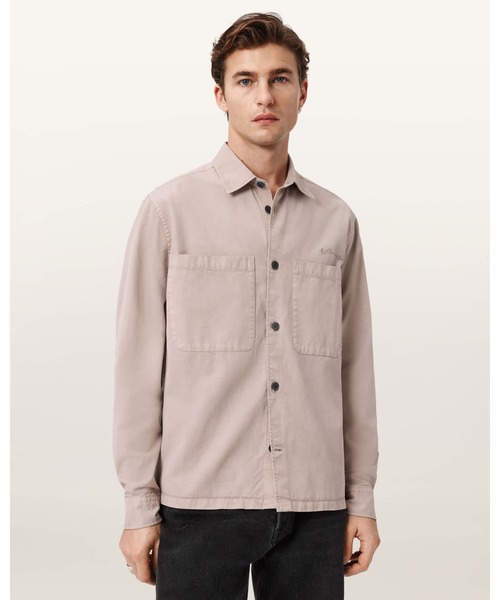 ALLSAINTS（オールセインツ）の「ROHDI LONG SLEEVE OVERSHIRT | ROHDI 長袖 オーバーシャツ（シャツ/ブラウス・メンズ・ホワイト系その他・S/XS/M）」の2枚目の写真