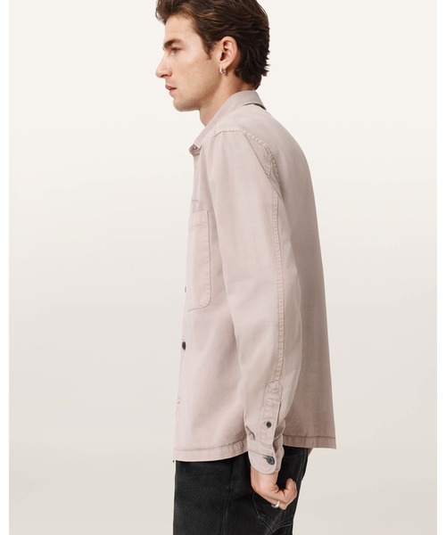 ALLSAINTS（オールセインツ）の「ROHDI LONG SLEEVE OVERSHIRT | ROHDI 長袖 オーバーシャツ（シャツ/ブラウス・メンズ・ホワイト系その他・S/XS/M）」の6枚目の写真