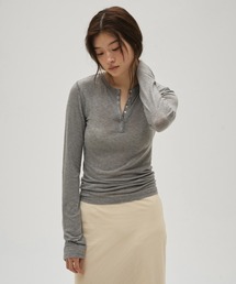TODAYFUL | Henleyneck Soft Tops(Tシャツ/カットソー)