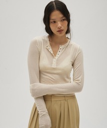 TODAYFUL | Henleyneck Soft Tops(Tシャツ/カットソー)