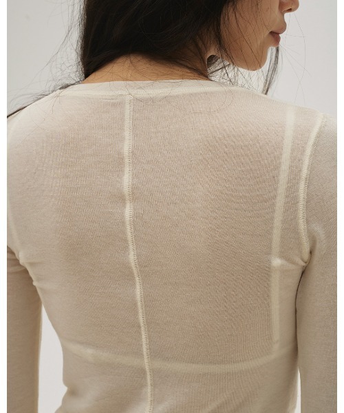 TODAYFUL（トゥデイフル）の「Henleyneck Soft Tops（Tシャツ/カットソー・レディース・グレー/キナリ/ダークグレー/サンドベージュ・FREE）」の22枚目の写真