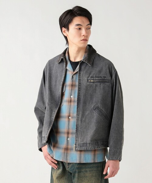 BEAMS HEART(ビームスハート)の「GMS ダッグ ショート ブルゾン(ブルゾン・メンズ・チャコールグレー/ライトブラウン・SMALL/MEDIUM/LARGE)」の2枚目の写真