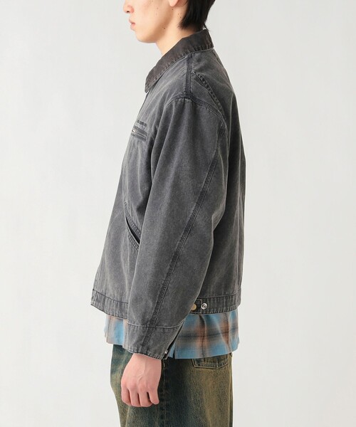 BEAMS HEART(ビームスハート)の「GMS ダッグ ショート ブルゾン(ブルゾン・メンズ・チャコールグレー/ライトブラウン・SMALL/MEDIUM/LARGE)」の7枚目の写真