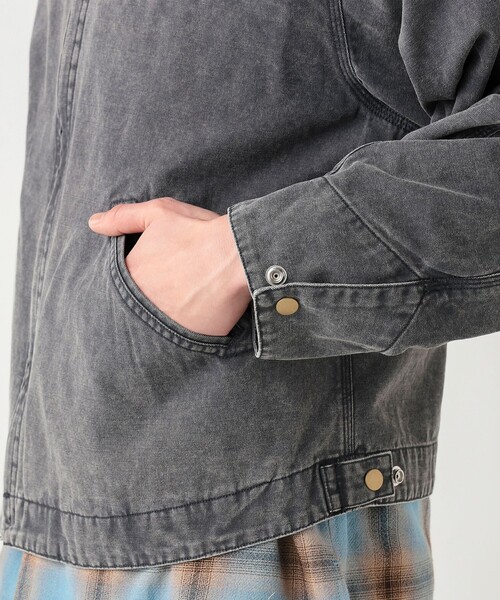 BEAMS HEART(ビームスハート)の「GMS ダッグ ショート ブルゾン(ブルゾン・メンズ・チャコールグレー/ライトブラウン・SMALL/MEDIUM/LARGE)」の10枚目の写真