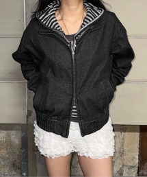 sedacle（セダクル）の「グリッター加工デニムトラックジャケット（デニムジャケット）」