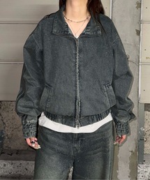 sedacle（セダクル）の「グリッター加工デニムトラックジャケット（デニムジャケット）」