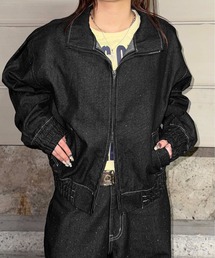 sedacle（セダクル）の「グリッター加工デニムトラックジャケット（デニムジャケット）」