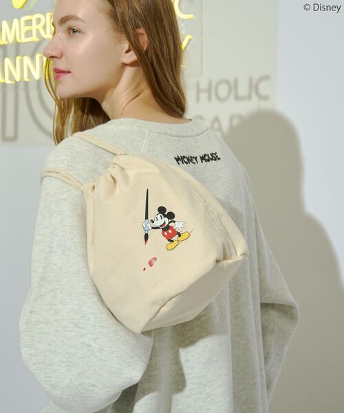 Disney（ディズニー）の「【Mickey&Friends】サガラバッグ（エコバッグ/サブバッグ・レディース・アイボリー/インディゴブルー・FREE）」の12枚目の写真