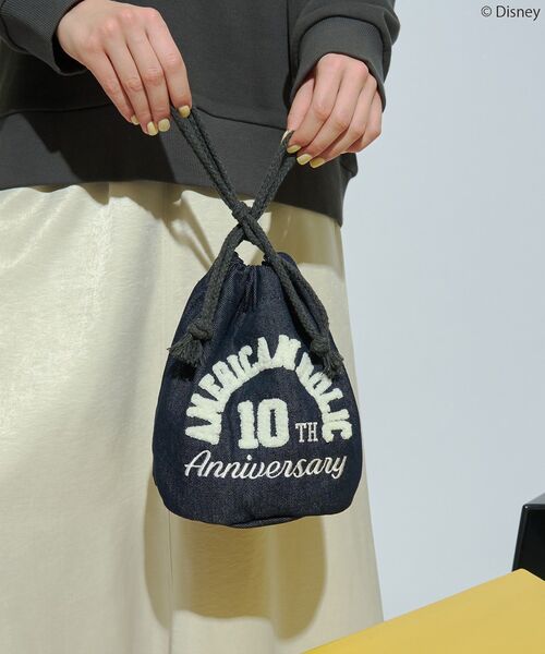 Disney（ディズニー）の「【Mickey&Friends】サガラバッグ（エコバッグ/サブバッグ・レディース・アイボリー/インディゴブルー・FREE）」の11枚目の写真