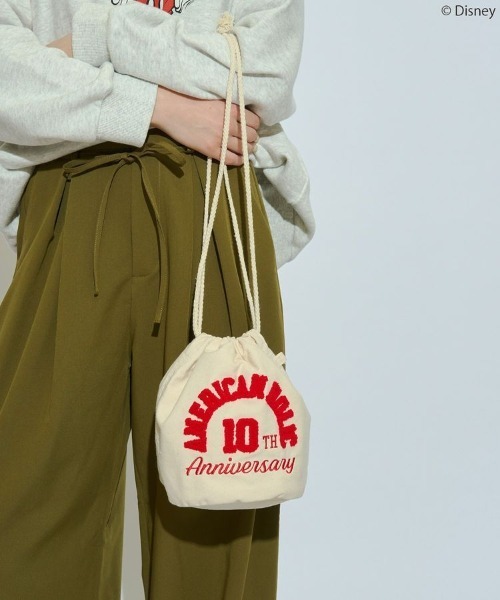 Disney（ディズニー）の「【Mickey&Friends】サガラバッグ（エコバッグ/サブバッグ・レディース・アイボリー/インディゴブルー・FREE）」の2枚目の写真