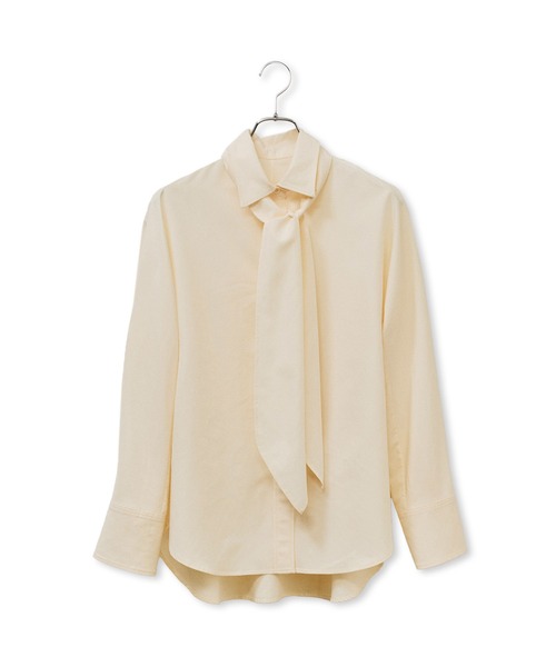 ADAM ET ROPE'(アダムエロペ)の「【サステナブル】ボウタイシャツ(シャツ/ブラウス・レディース・キナリ/サックスブルー・38/36)」の13枚目の写真