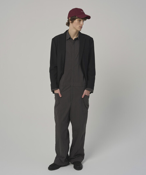 BELTED ZIP UP JUMPSUIT（つなぎ/オールインワン）｜LAPIIS（ラピス
