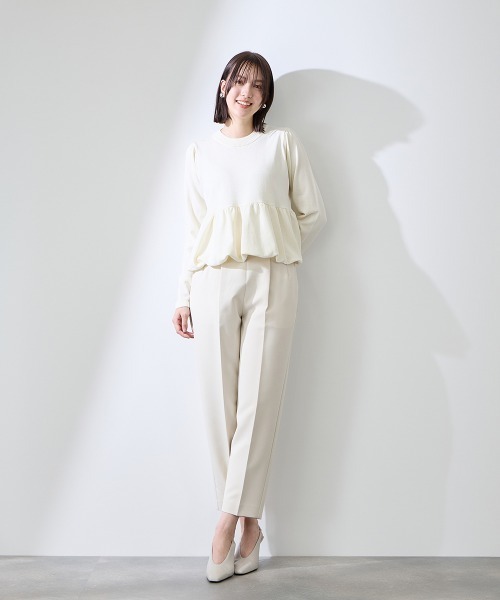 QUEENS COURT(クイーンズコート)の「バルーンヘムニットプルオーバー≪手洗い可能≫(ニット/セーター・レディース・アイボリー/ピンク・M)」の21枚目の写真