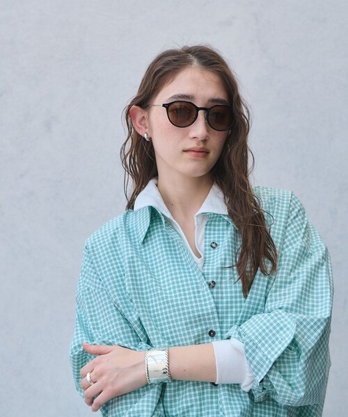 UNITED ARROWS(ユナイテッドアローズ)の「NRW クラウンパント サングラス(サングラス・レディース・ブラック/ライトグレー・FREE)」の9枚目の写真
