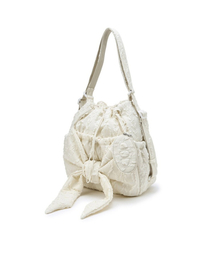 athe（アテ）の「[RUBAN(  )] アイボリーレースリボンバックパック兼ショルダーバッグ S AABA6E913IV（バックパック/リュック）」