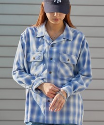 BIG MAC（ビッグマック）の「BIG MAC/ビッグマック ボックスシルエット オンブレチェック オープンカラーシャツ 2026年春夏（シャツ/ブラウス）」