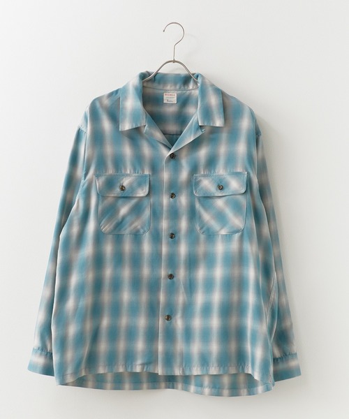 BIG MAC（ビッグマック）の「BIG MAC/ビッグマック ボックスシルエット オンブレチェック オープンカラーシャツ 2026年春夏（シャツ/ブラウス・メンズ・ホワイト/ブルー/グリーン・S/M/L）」の18枚目の写真