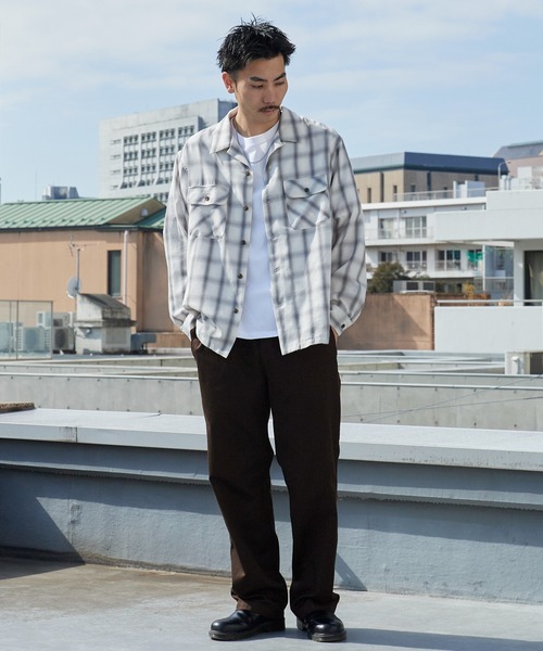 BIG MAC（ビッグマック）の「BIG MAC/ビッグマック ボックスシルエット オンブレチェック オープンカラーシャツ 2026年春夏（シャツ/ブラウス・メンズ・ホワイト/ブルー/グリーン・S/M/L）」の11枚目の写真