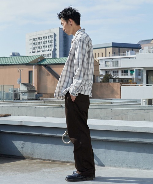 BIG MAC（ビッグマック）の「BIG MAC/ビッグマック ボックスシルエット オンブレチェック オープンカラーシャツ 2026年春夏（シャツ/ブラウス・メンズ・ホワイト/ブルー/グリーン・S/M/L）」の13枚目の写真