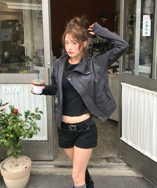 Miseki SEOUL(ミセキソウル)の「Slash ribbed jacket CHARCOAL(その他アウター・レディース・その他・1/2)」の6枚目の写真