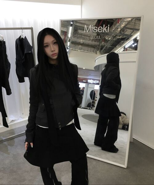 Miseki SEOUL(ミセキソウル)の「Slash ribbed jacket CHARCOAL(その他アウター・レディース・その他・1/2)」の7枚目の写真