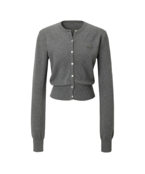 KHAKIPOINT(カーキポイント)の「Signature Knit Cardigan (charcoal)(カーディガン/ボレロ・レディース・その他・FREE)」の4枚目の写真