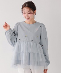 セール】レース衿裾ドッキングスウェット（その他トップス）｜Fit more