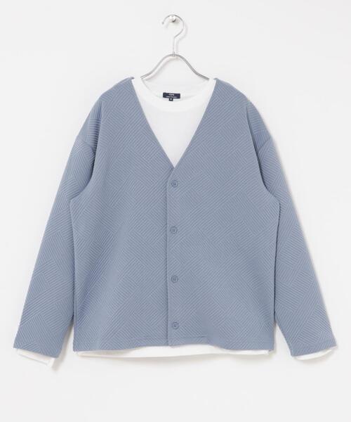 ITEMS URBANRESEARCH(アイテムズ アーバンリサーチ)の「ジャカードカーディガン+インナー セット(カーディガン/ボレロ・メンズ・オリーブ/ベージュ/ブラック/ブルー系その他・LARGE/MEDIUM)」の19枚目の写真