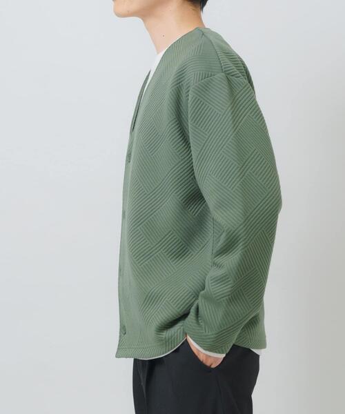 ITEMS URBANRESEARCH(アイテムズ アーバンリサーチ)の「ジャカードカーディガン+インナー セット(カーディガン/ボレロ・メンズ・オリーブ/ベージュ/ブラック/ブルー系その他・LARGE/MEDIUM)」の10枚目の写真
