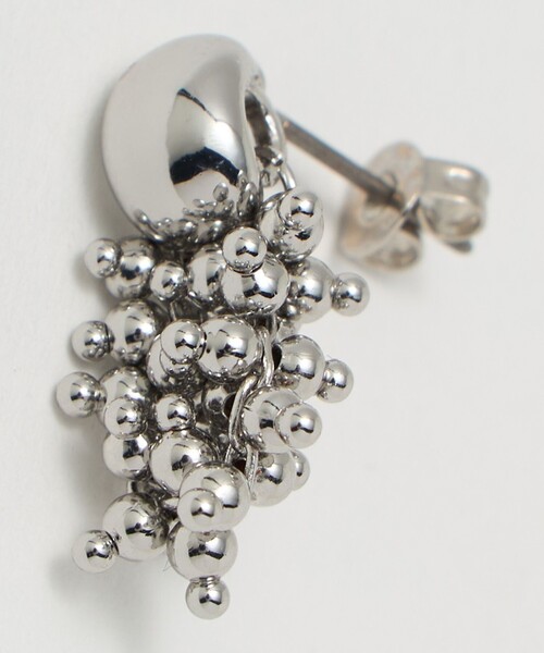 green label relaxing（グリーンレーベルリラクシング）の「オーバルメタル＆ツブツブミックス ピアス（ピアス（両耳用）・レディース・シルバー/ゴールド・FREE）」の8枚目の写真