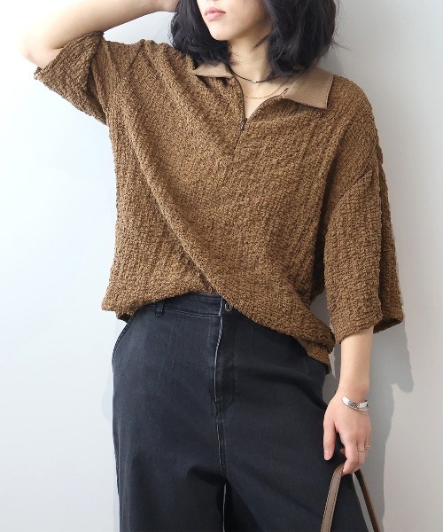 Hi! ONLINE STORE｜ハイオンラインストアのポロシャツ（ブラウン/茶色